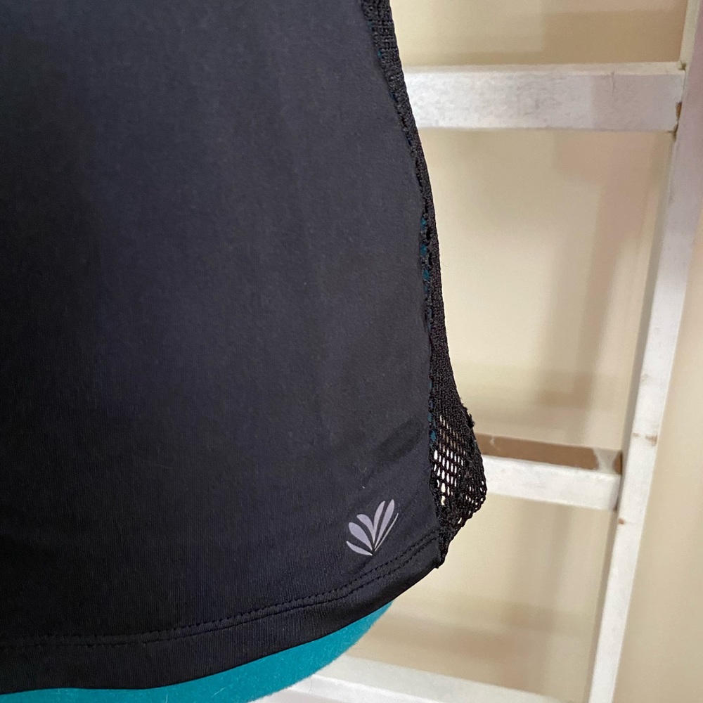 ✨3 for$10✨ Forever 21 black racer back mesh tank Small - Picture 4 of 6